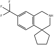 7'-(trifluoroMethyl)-2',3'-dihydro-1'H-spiro[cyclopentane-1,4'-isoquinoline],1314673-40-9,结构式