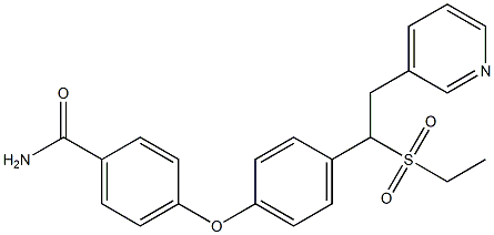  4-(4-(1-(ethylsulfonyl)-2-(pyridin-3-yl)ethyl)phenoxy)benzaMide