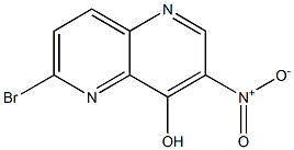 6-BROMO-3-NITRO-1,5-NAPHTHYRIDIN-4-OL, , 结构式