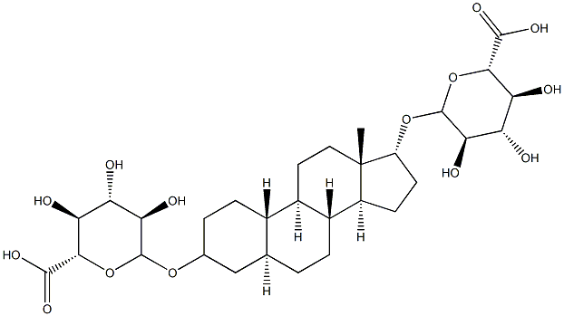 5a-Estrane-3,17a-diol Bis(-D-glucuronide) Structure