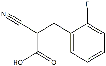 2-CYANO-3-(2-FLUOROPHENYL)PROPIONIC ACID Structure