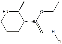 ETHYL CIS-2-METHYLPIPERIDINE-3-CARBOXYLATE HCL Struktur