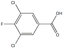 3,5-二氯-4-氟苯甲酸,,结构式