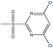 2-Methylsulfonyl-4,6-dichloropyriMidine 化学構造式