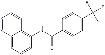 N-(1-naphthyl)-4-(trifluoromethyl)benzamide 化学構造式