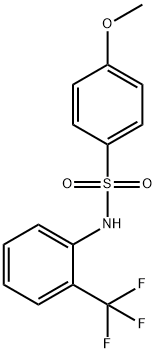 4-甲氧基-N-[2-(三氟甲基)苯]苯磺酰胺, 169945-42-0, 结构式