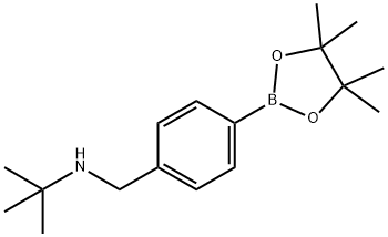 4-(叔丁基氨甲基)苯硼酸频哪醇酯 结构式