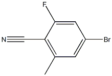 2-氟-4-溴-6-甲基苯腈, , 结构式