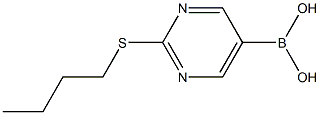2-(Butylsulfanyl)pyrimidin-5-ylboronic acid Structure