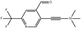 2-(trifluoroMethyl)-5-((triMethylsilyl)ethynyl)isonicotinaldehyde|2-(三氟甲基)-5-((三甲基甲硅烷基)乙炔基)异烟醛