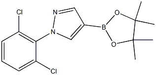 1-(2,6-Dichlorophenyl)-4-(tetramethyl-1,3,2-dioxaborolan-2-yl)pyrazole Structure