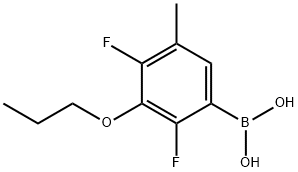 2,4-Difluoro-5-methyl-3-propoxyphenylboronic acid Structure