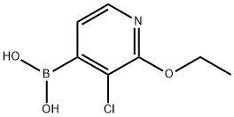 3-Chloro-2-ethoxypyridine-4-boronic acid Struktur