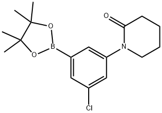 1-[3-Chloro-5-(tetramethyl-1,3,2-dioxaborolan-2-yl)phenyl]piperidin-2-one Structure