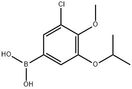 3-Chloro-5-isopropoxy-4-methoxyphenylboronic acid Structure