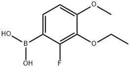 3-Ethoxy-2-fluoro-4-methoxyphenylboronic acid Struktur