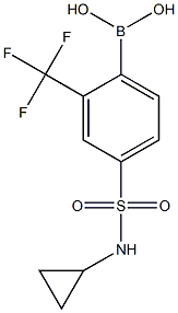 4-(Cyclopropylsulfamoyl)-2-(trifluoromethyl)phenylboronic acid|4-(Cyclopropylsulfamoyl)-2-(trifluoromethyl)phenylboronic acid