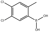 4,5-Dichloro-2-methylphenylboronic acid 化学構造式