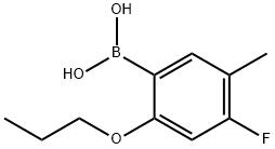 4-Fluoro-5-methyl-2-propoxyphenylboronic acid 化学構造式