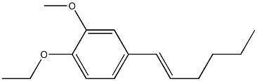 1-Ethoxy-4-[(1E)-hex-1-en-1-yl]-2-methoxybenzene Structure