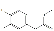 ethyl 3-fluoro-4-iodophenylacetate 化学構造式
