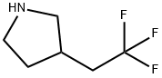 3-(2,2,2-trifluoroethyl)pyrrolidine Struktur