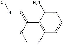 2-AMino-6-fluoro-benzoic acid Methyl ester Hydrochloride,,结构式