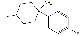 4-AMino-4-(4-fluorophenyl)cyclohexanol,,结构式