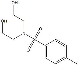 N.N-Bis(2-hydroxyethyl)-p-toulene sulfonamide Structure