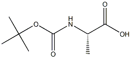 L-ALANINE, N-T-BOC Structure