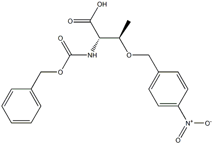 L-Threonine-N-CBZ, O-P-Nitrobenzyl Ester Structure