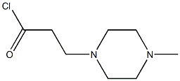 3-(4-甲基-哌嗪-1-基)-丙酰氯, , 结构式