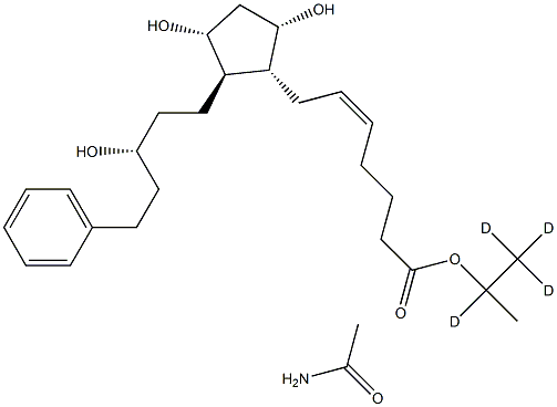 Latanoprost ethyl amide-d4,,结构式