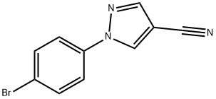 1-(4-broMophenyl)-1H-pyrazole-4-carbonitrile, 1199773-68-6, 结构式