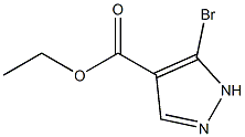 5 -溴-1H -吡唑-4-羧酸乙酯 结构式