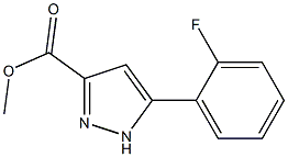 5 - (2 - 氟苯基)-1H -吡唑-3 - 羧酸甲酯, , 结构式