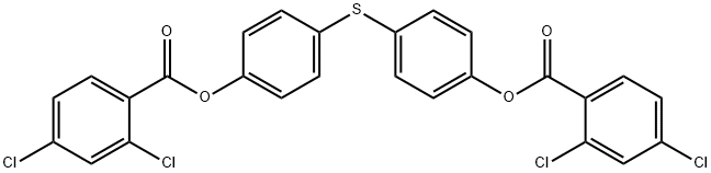 ビス(2,4-ジクロロ安息香酸チオビス(4,1-フェニレン)) 化学構造式