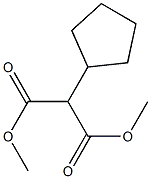 Cyclopentyl dimethyl malonate Struktur