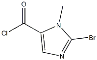 2-broMo-1-Methyl-1H-iMidazole-5-carbonyl chloride 结构式