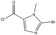 2-broMo-1-Methyl-1H-iMidazole-5-carbonyl chloride,,结构式