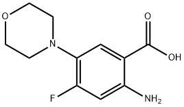 2-aMino-4-fluoro-5-Morpholinobenzoic acid 结构式