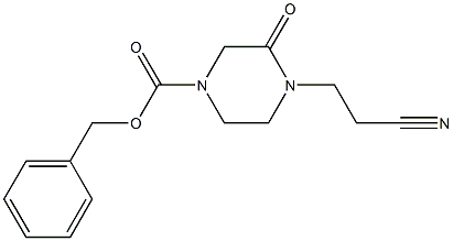 benzyl 4-(2-cyanoethyl)-3-oxopiperazine-1-carboxylate|