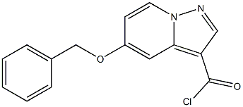 5-(benzyloxy)pyrazolo[1,5-a]pyridine-3-carbonyl chloride Structure