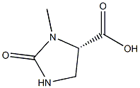 (S)-3-Methyl-2-oxoiMidazolidine-4-carboxylic acid 化学構造式