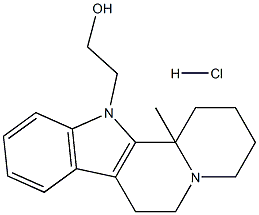 2-(12b-Methyl-1,3,4,6,7,12b-hexahydroindolo[2,3-a]quinolizin-12(2H)-yl)ethanol hydrochloride 结构式