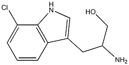 2-aMino-3-(7-chloro-1H-indol-3-yl)propan-1-ol Struktur