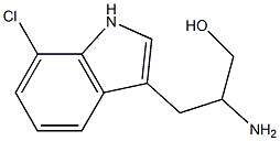 2-aMino-3-(7-chloro-1H-indol-3-yl)propan-1-ol 结构式