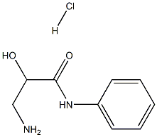 3-aMino-2-hydroxy-N-phenylpropanaMide hydrochloride,876954-26-6,结构式