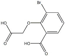 3-broMo-2-(carboxyMethoxy)benzoic acid Structure