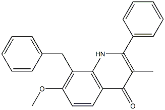  8-benzyl-7-Methoxy-3-Methyl-2-phenylquinolin-4(1H)-one